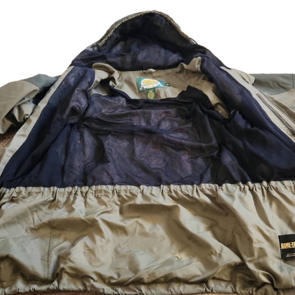CABELA'S Gore-Tex Olive Green Hooded Winter Coat - Picture 11 of 15